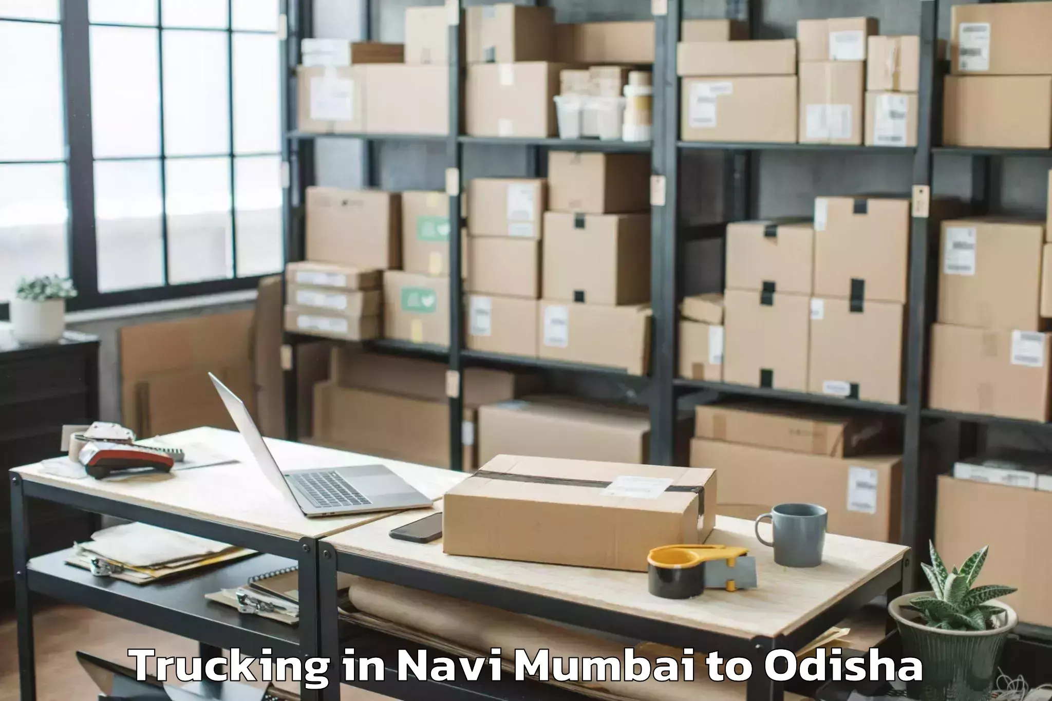 Top Navi Mumbai to Hinjilicut Trucking Available